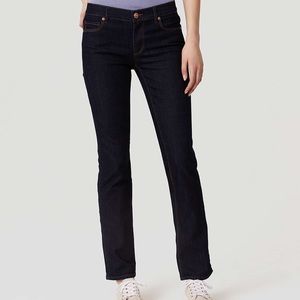 NWT! LOFT Curvy Straight Jeans in Dark Rinse Wash